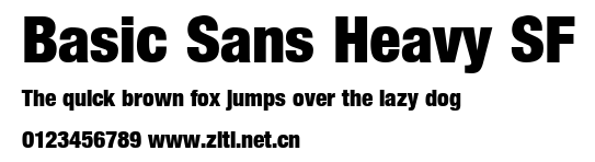 Basic Sans Heavy SF.ttf字體轉換器圖片