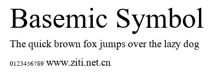 Basemic Symbol.ttf字體轉換器圖片