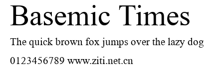 Basemic Times.ttf字體轉換器圖片