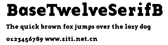 BaseTwelveSerifB.ttf字體轉換器圖片
