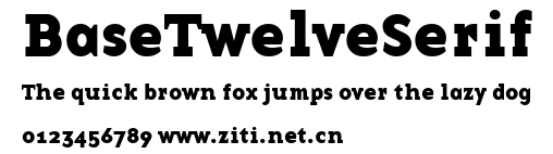 BaseTwelveSerif.ttf字體轉換器圖片