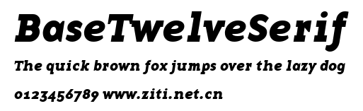 BaseTwelveSerif.ttf字體轉換器圖片
