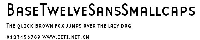 BaseTwelveSansSmallcaps.ttf字體轉換器圖片