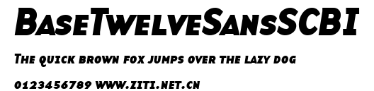 BaseTwelveSansSCBI.ttf字體轉換器圖片