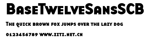 BaseTwelveSansSCB.ttf字體轉換器圖片