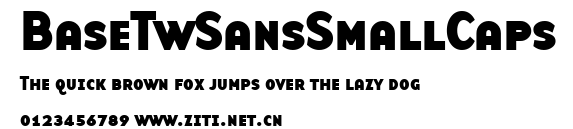 BaseTwSansSmallCaps.ttf字體轉換器圖片