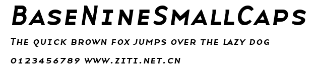 BaseNineSmallCaps.ttf字體轉換器圖片