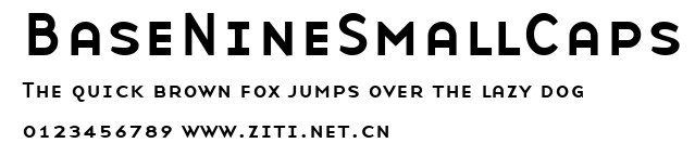 BaseNineSmallCaps.ttf字體轉換器圖片