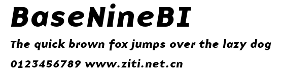 BaseNineBI.ttf字體轉換器圖片