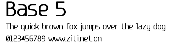 Base 5.ttf字體轉換器圖片