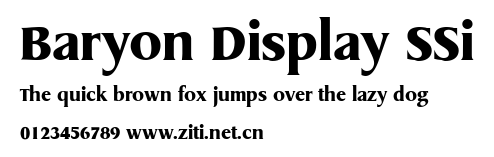 Baryon Display SSi.ttf
