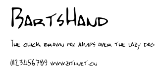 BartsHand.ttf字體轉換器圖片
