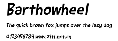 Barthowheel.ttf字體轉換器圖片