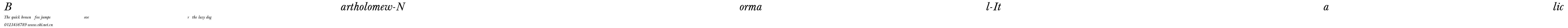 Bartholomew-Normal-Italic.ttf字體轉換器圖片