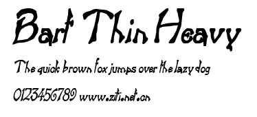 Bart Thin Heavy.ttf字體轉換器圖片