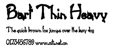 Bart Thin Heavy.ttf字體轉換器圖片