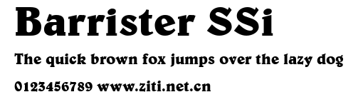 Barrister SSi.ttf字體轉換器圖片