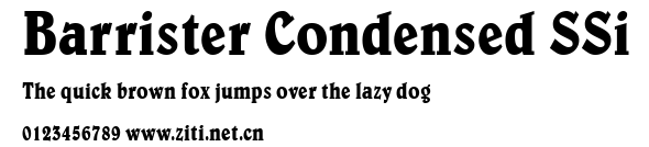 Barrister Condensed SSi.ttf字體轉換器圖片