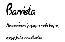 Barrista.ttf字體轉換器圖片