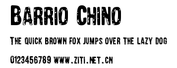 Barrio Chino.ttf字體轉換器圖片