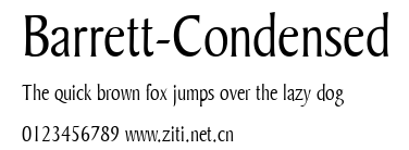 Barrett-Condensed.ttf字體轉換器圖片