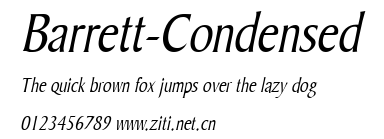 Barrett-Condensed.ttf字體轉換器圖片