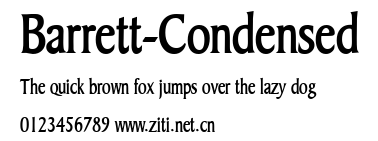 Barrett-Condensed.ttf字體轉換器圖片