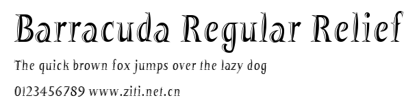 Barracuda Regular Relief.ttf