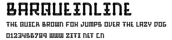 BarqueInline.otf字體轉換器圖片