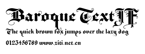 BaroqueTextJF.ttf字體轉換器圖片
