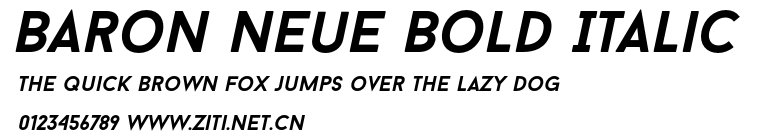 Baron Neue Bold Italic.otf字體轉換器圖片