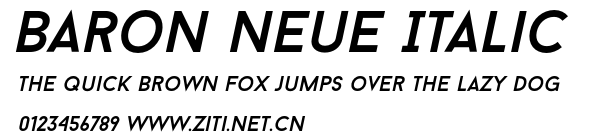Baron Neue Italic.otf字體轉換器圖片