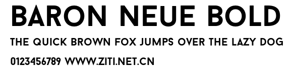 Baron Neue Bold.otf字體轉換器圖片