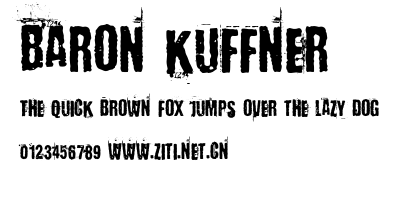 Baron Kuffner.otf字體轉換器圖片