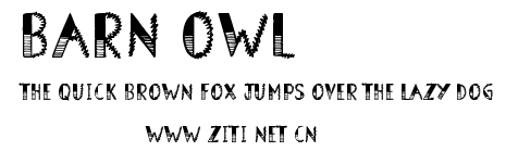 Barn Owl.ttf字體轉換器圖片