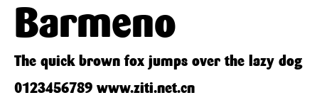 Barmeno.ttf字體轉換器圖片