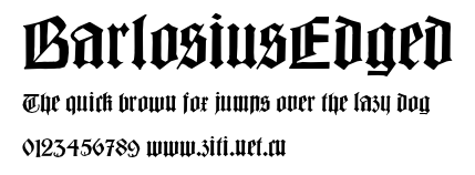 BarlosiusEdged.ttf字體轉換器圖片
