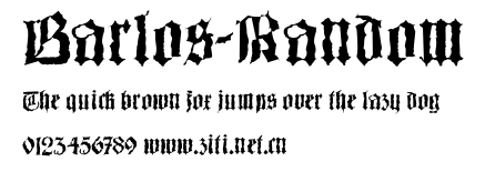 Barlos-Random.ttf字體轉換器圖片