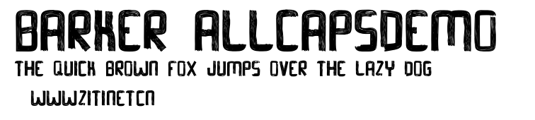 Barker AllCapsDemo .otf字體轉換器圖片