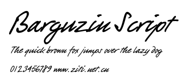 Barguzin Script.ttf字體轉換器圖片