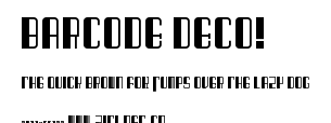 Barcode Deco!.ttf字體轉換器圖片