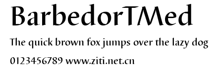 BarbedorTMed.ttf字體轉換器圖片
