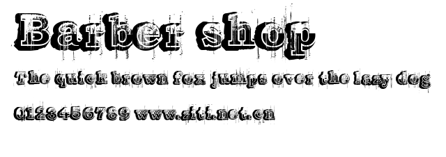 Barber shop.ttf字體轉換器圖片