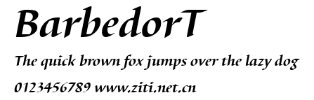 BarbedorT.ttf字體轉換器圖片