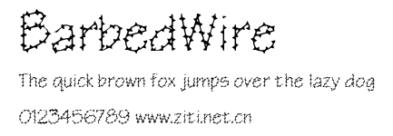 BarbedWire.ttf字體轉換器圖片