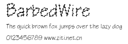 BarbedWire.ttf字體轉換器圖片