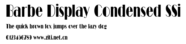 Barbe Display Condensed SSi.ttf