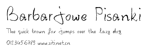 Barbarjowe Pisanki.ttf字體轉換器圖片