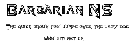 Barbarian NS.ttf字體轉換器圖片