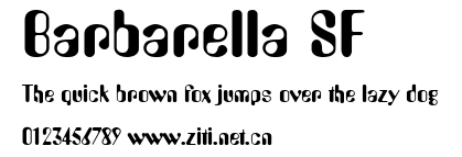 Barbarella SF.ttf字體轉換器圖片